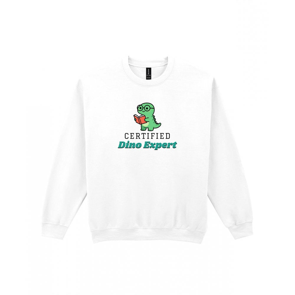 Kids Certified Dino Expert T-Shirt & Sweatshirt Sweatshirt in White