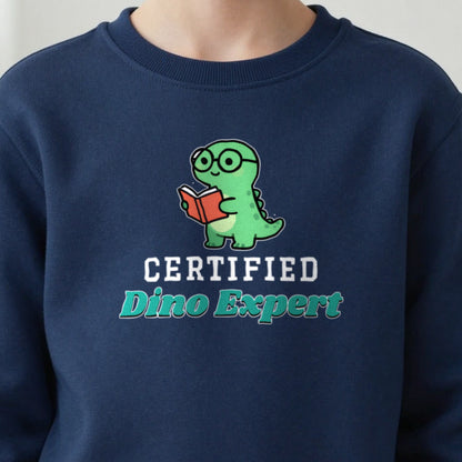 Kids Certified Dino Expert T-Shirt & Sweatshirt in another colour
