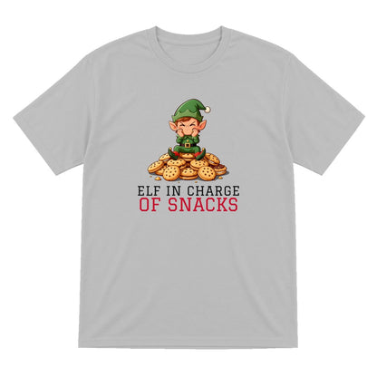 Kids Elf In Charge Of Snacks Christmas T-Shirt & Jumper T-Shirt in Sport Grey