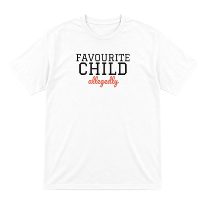 Kids Favourite Child Allegedly T-Shirt, Sweatshirt & Hoodie T-Shirt in White