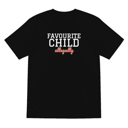 Kids Favourite Child Allegedly T-Shirt, Sweatshirt & Hoodie T-Shirt in Black