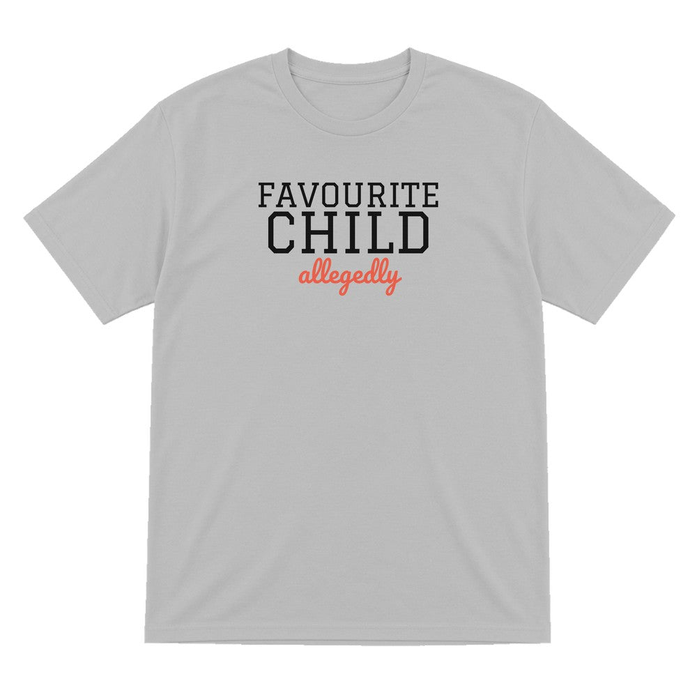 Kids Favourite Child Allegedly T-Shirt, Sweatshirt & Hoodie T-Shirt in Sport Grey