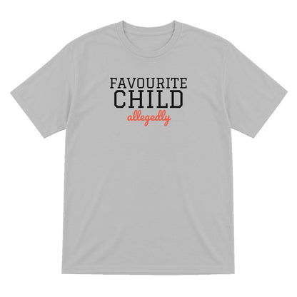 Kids Favourite Child Allegedly T-Shirt, Sweatshirt & Hoodie T-Shirt in Sport Grey