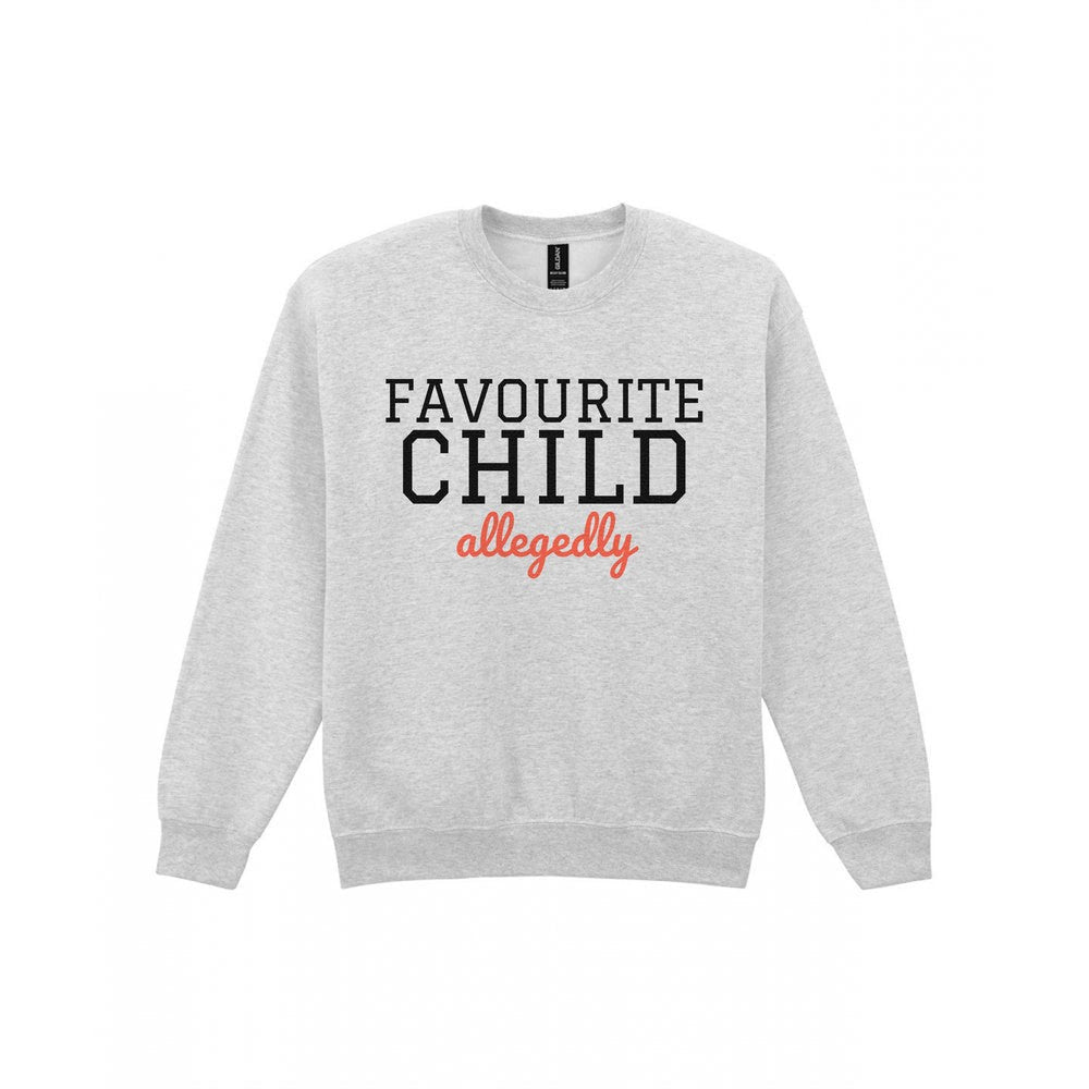 Kids Favourite Child Allegedly T-Shirt, Sweatshirt & Hoodie Sweatshirt in Sport Grey
