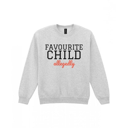 Kids Favourite Child Allegedly T-Shirt, Sweatshirt & Hoodie Sweatshirt in Sport Grey