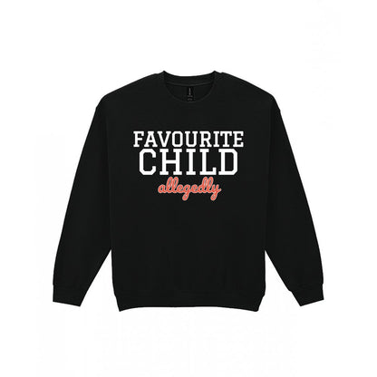 Kids Favourite Child Allegedly T-Shirt, Sweatshirt & Hoodie Sweatshirt in Black
