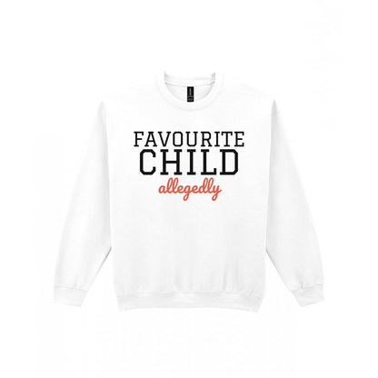 Kids Favourite Child Allegedly T-Shirt, Sweatshirt & Hoodie Sweatshirt in White