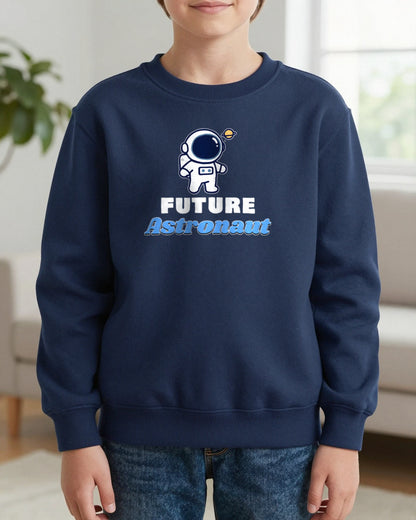 Kids Future Astronaut T-Shirt & Sweatshirt worn