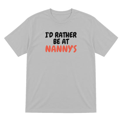 Kids I'd Rather Be At Nanny's T-Shirt, Sweatshirt & Hoodie T-Shirt in Sport Grey