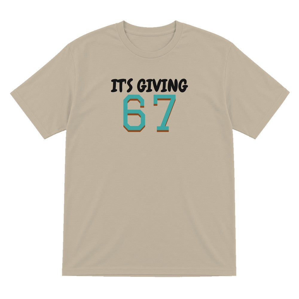 Kids It's Giving 67 T-Shirt, Sweatshirt & Hoodie T-Shirt in Sand