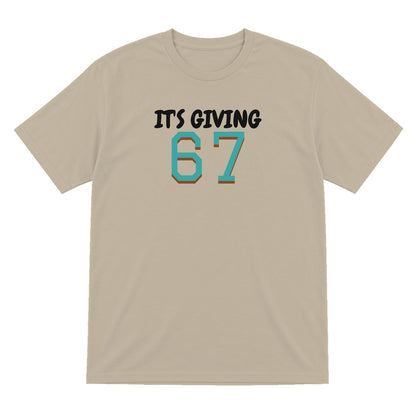 Kids It's Giving 67 T-Shirt, Sweatshirt & Hoodie T-Shirt in Sand
