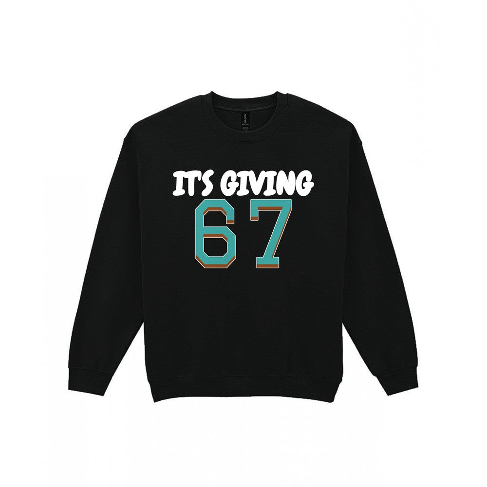 Kids It's Giving 67 T-Shirt, Sweatshirt & Hoodie Sweatshirt in Black