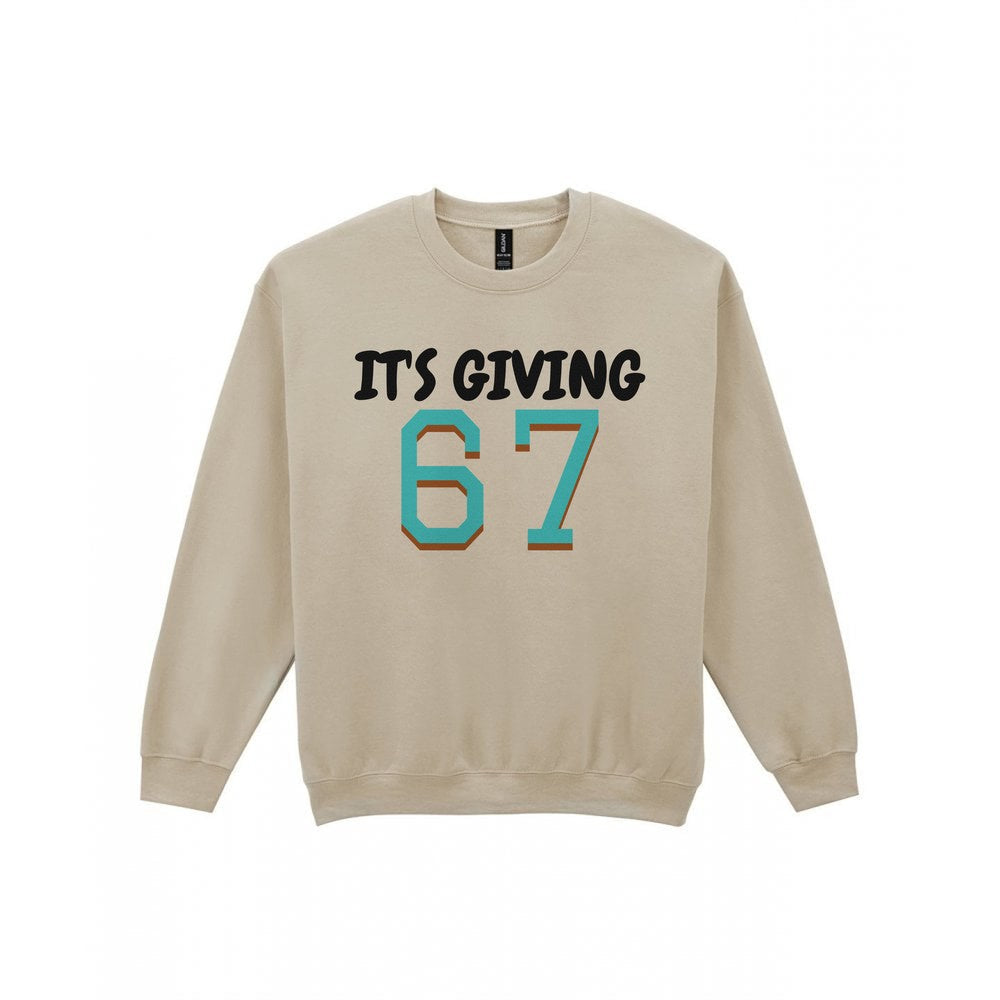 Kids It's Giving 67 T-Shirt, Sweatshirt & Hoodie Sweatshirt in Sand
