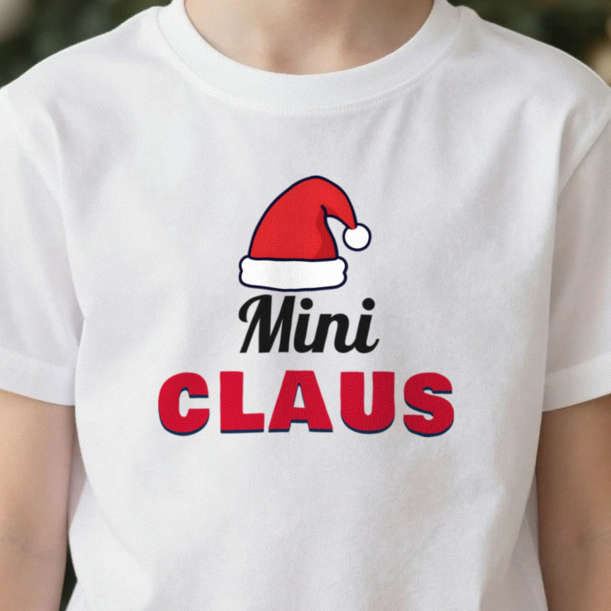 Kids Personalised Claus Christmas Jumper & T-Shirt in another colour