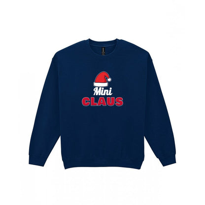 Kids Personalised Claus Christmas Jumper & T-Shirt Sweatshirt in Navy