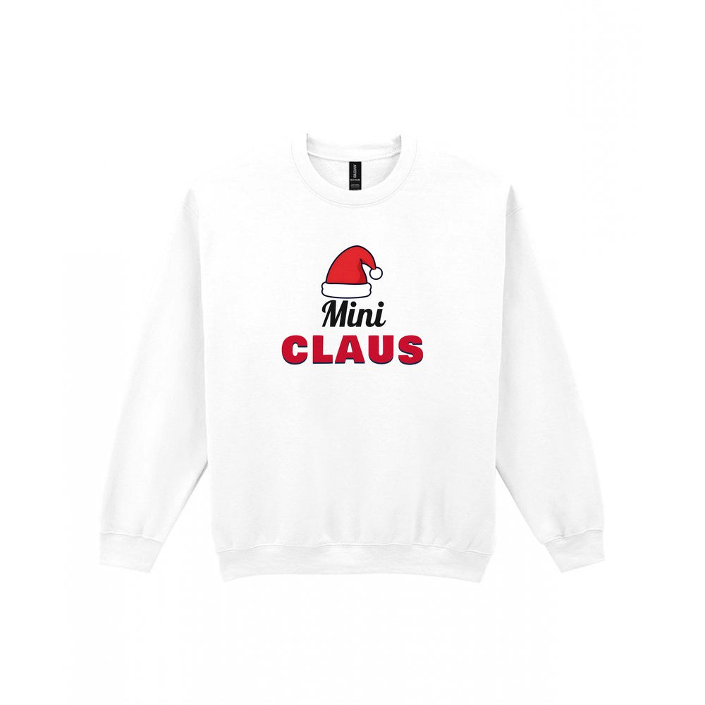 Kids Personalised Claus Christmas Jumper & T-Shirt Sweatshirt in White