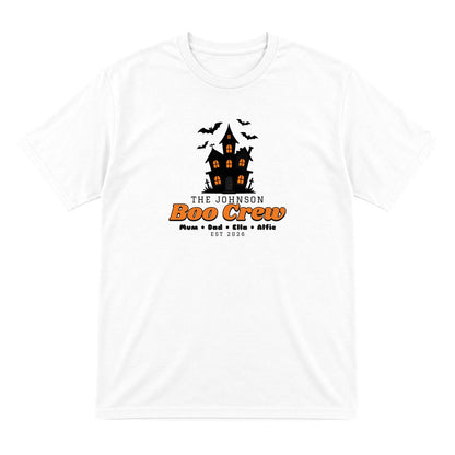 Kids Personalised Family Boo Crew T-Shirt & Sweatshirt in White (T-Shirt)