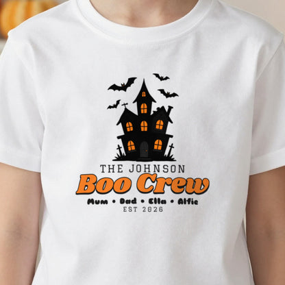 Kids Personalised Family Boo Crew T-Shirt & Sweatshirt in another colour