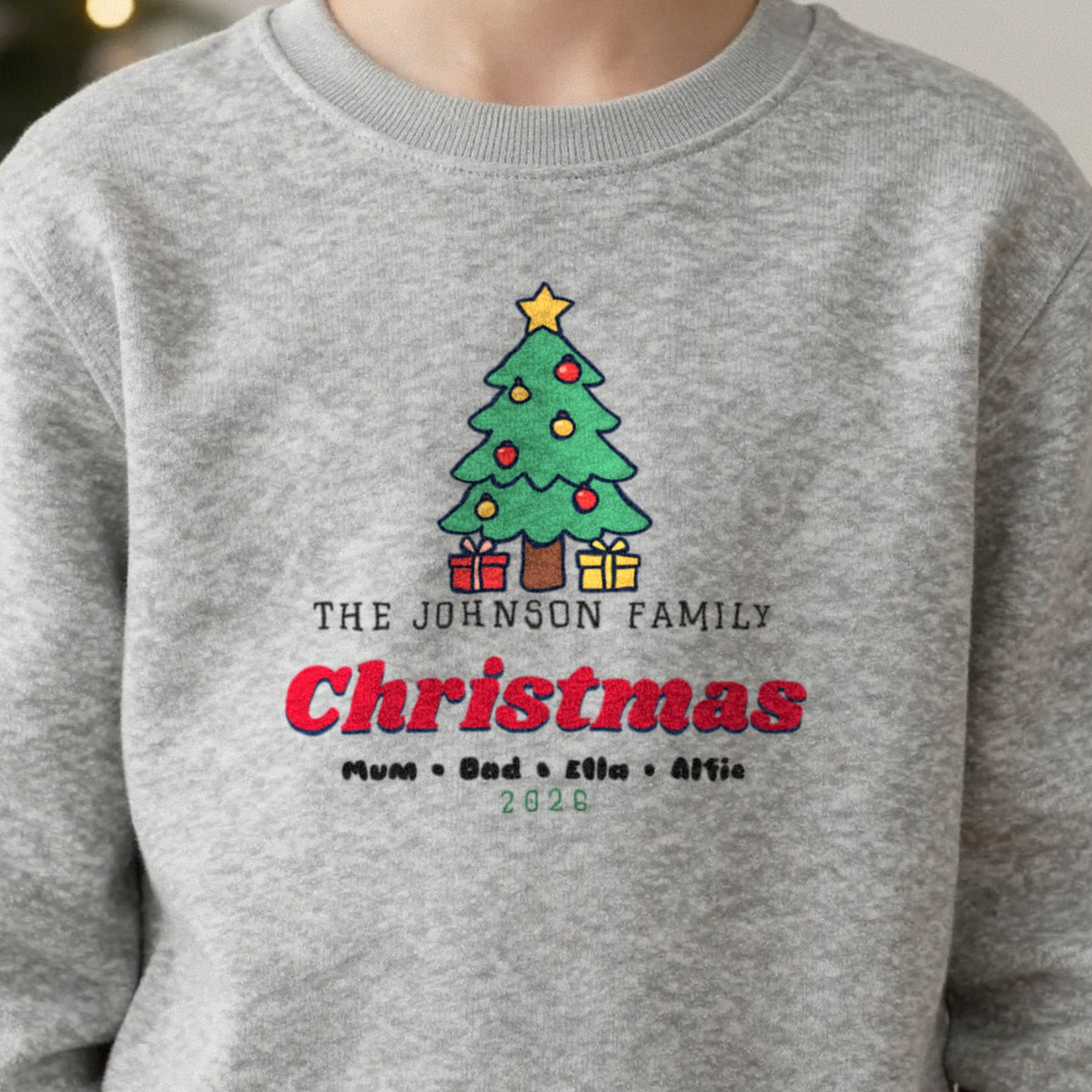 Kids Personalised Family Christmas Jumper & T-Shirt in another colour