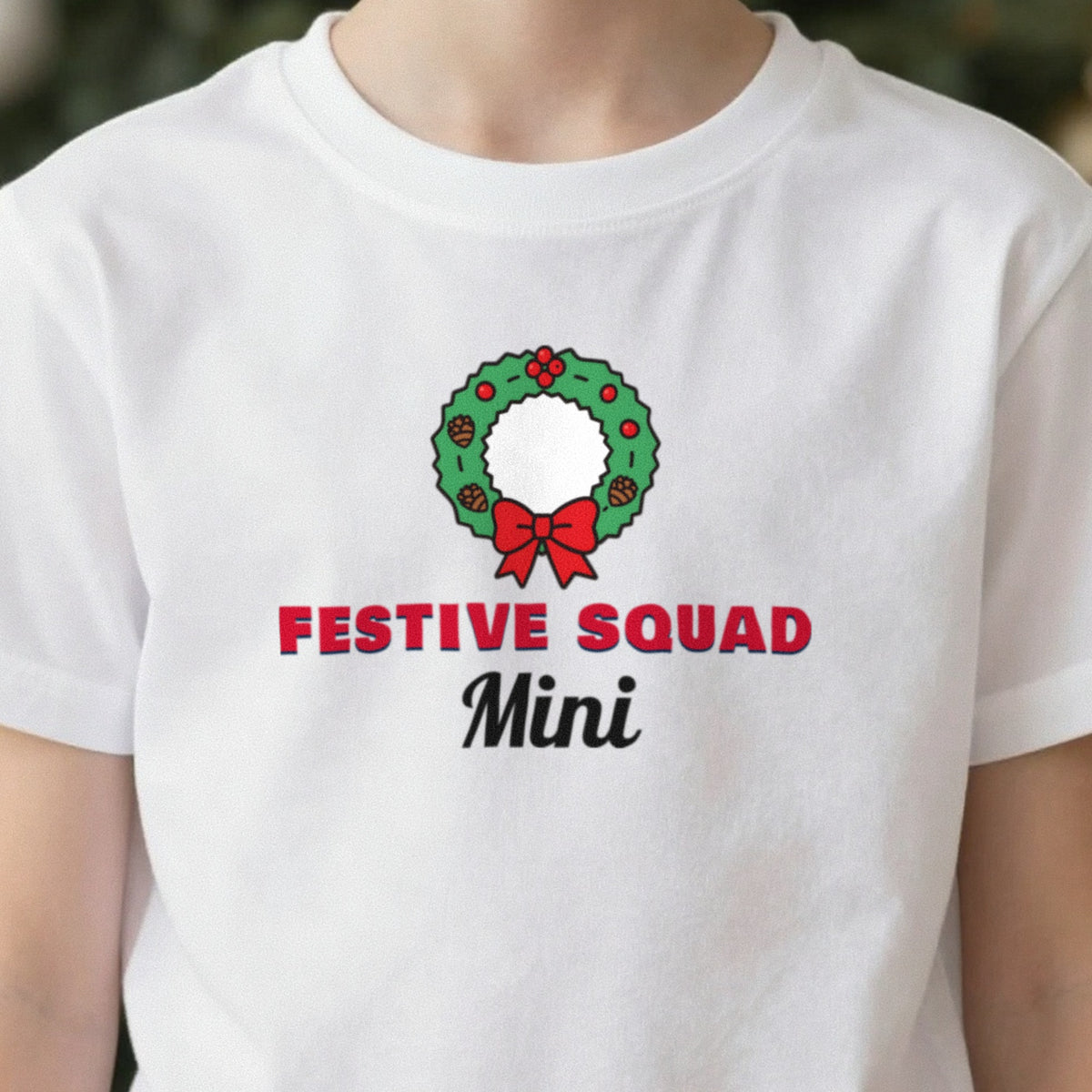 Kids Personalised Festive Squad Christmas Jumper & T-Shirt in another colour