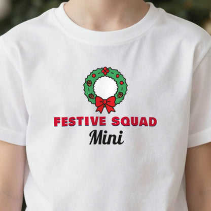 Kids Personalised Festive Squad Christmas Jumper & T-Shirt in another colour