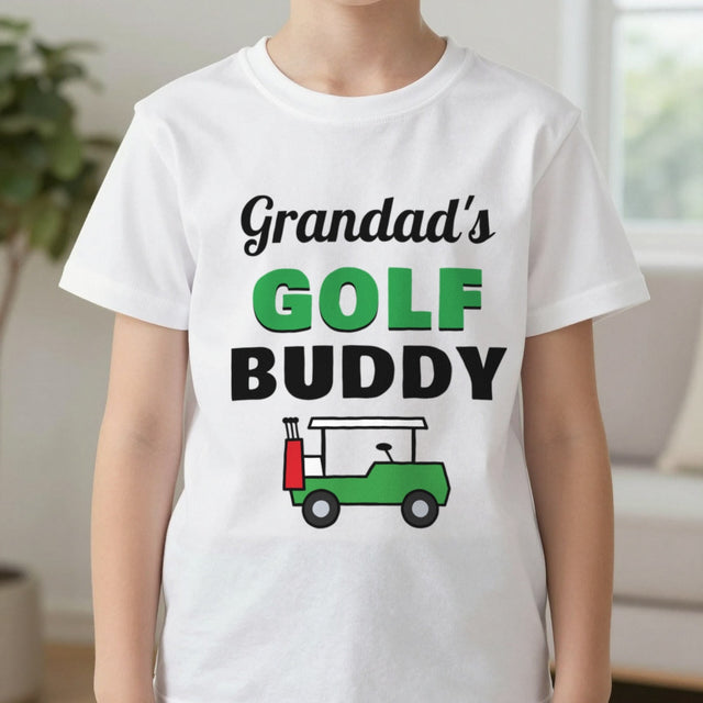 Kids Personalised Golf Buddy T-Shirt & Sweatshirt | Grandad's Golf Buddy