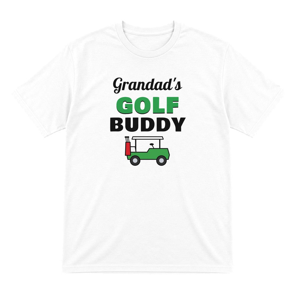 Kids Personalised Golf Buddy T-Shirt & Sweatshirt laid flat