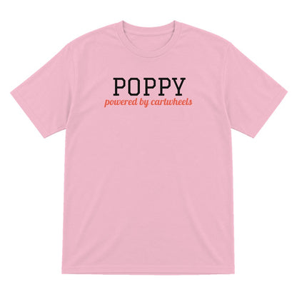 Kids Personalised Gymnastics Name T-Shirt & Sweatshirt laid flat