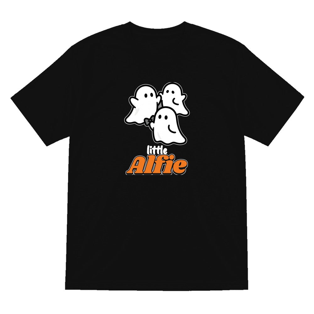 Personalised Little Boo Kids Sweatshirt & T-Shirt in Black (T-Shirt)
