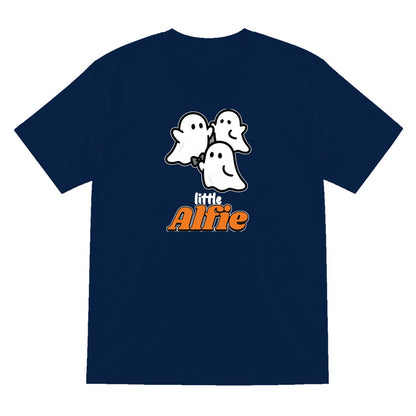 Personalised Little Boo Kids Sweatshirt & T-Shirt in Navy (T-Shirt)