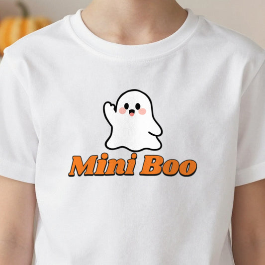 Personalised Mini Boo Kids T-Shirt & Sweatshirt close-up