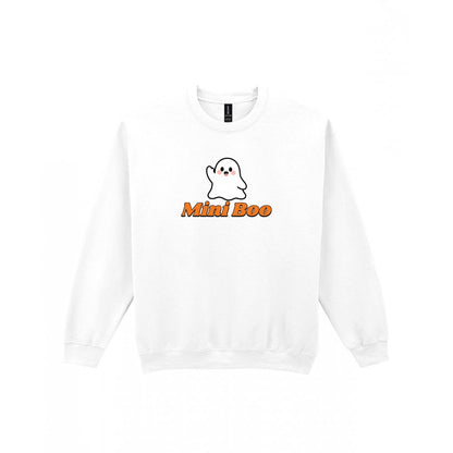 Personalised Mini Boo Kids T-Shirt & Sweatshirt in White (Sweatshirt)