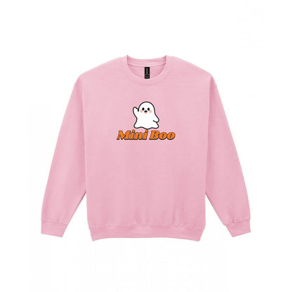 Personalised Mini Boo Kids T-Shirt & Sweatshirt in Light Pink (Sweatshirt)