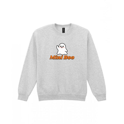 Personalised Mini Boo Kids T-Shirt & Sweatshirt in Sport Grey (Sweatshirt)