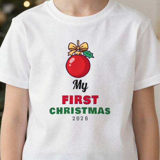 Kids Personalised My First Christmas T-Shirt & Jumper close-up