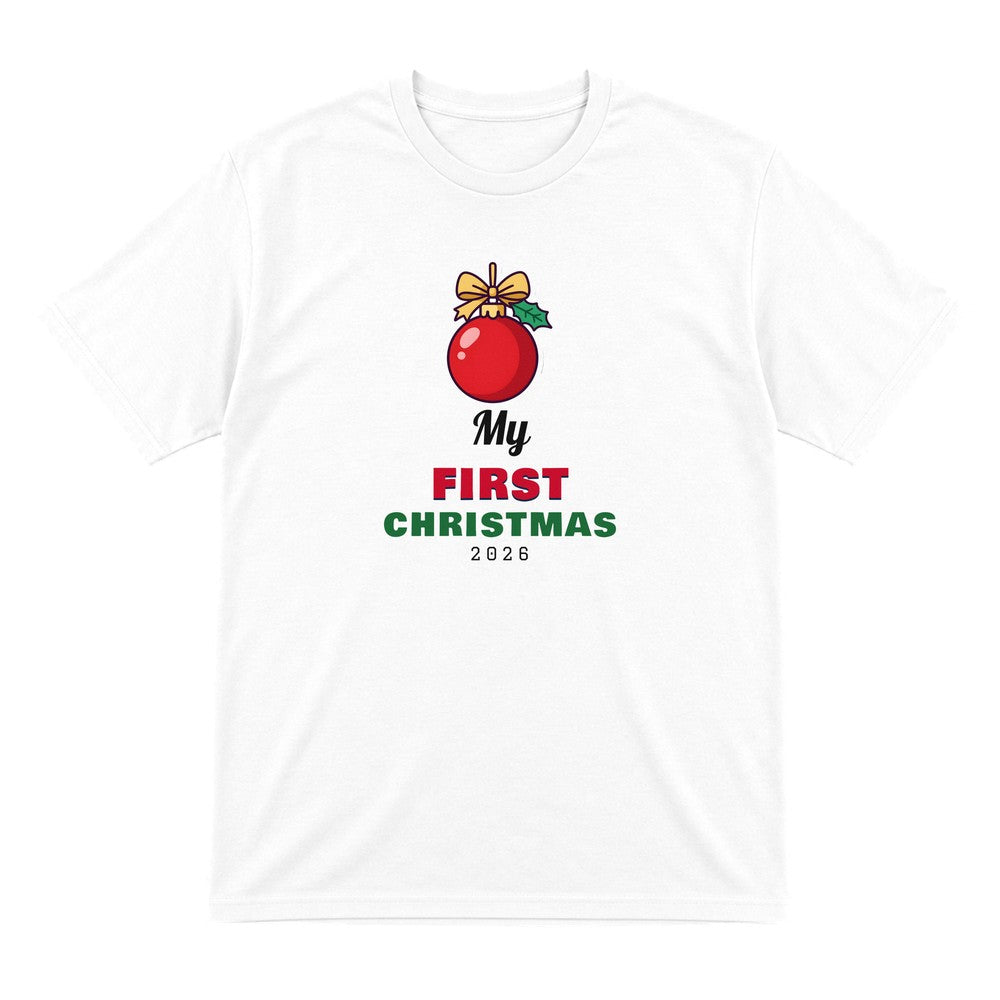 Kids Personalised My First Christmas T-Shirt & Jumper T-Shirt in White
