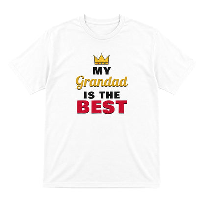 Kids Personalised My Grandad Is The Best T-Shirt & Sweatshirt laid flat