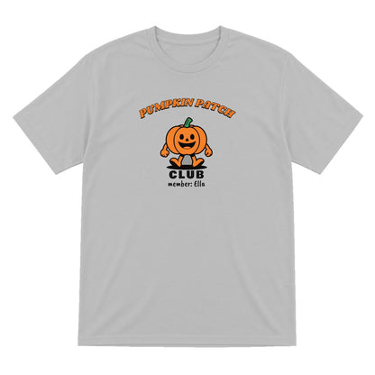 Personalised Pumpkin Patch Club Kids T-Shirt & Sweatshirt in Sport Grey (T-Shirt)