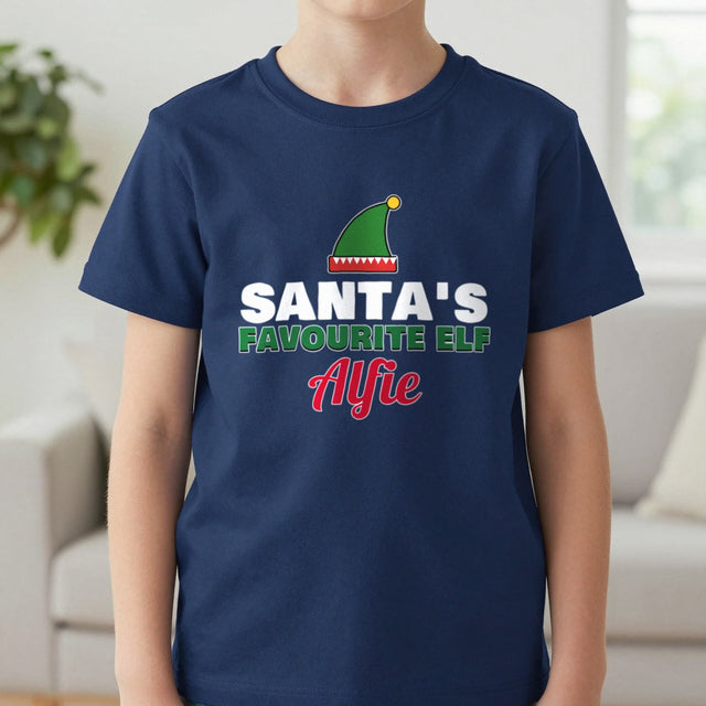 Kids Personalised Santa's Favourite Elf T-Shirt & Jumper | Name