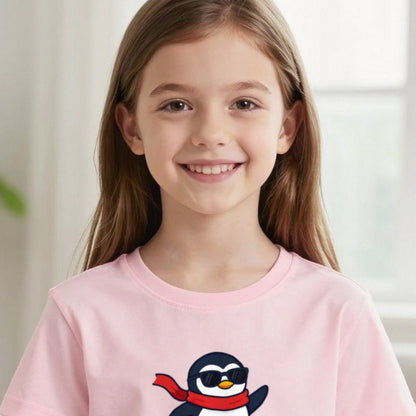 Kids Personalised Too Cool For Yule Christmas T-Shirt & Sweatshirt print close-up, our photo
