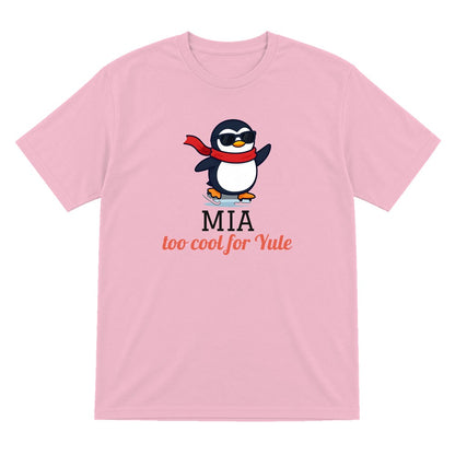 Kids Personalised Too Cool For Yule Christmas T-Shirt & Sweatshirt laid flat