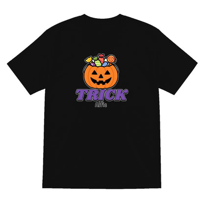 Personalised Trick or Treat Kids T-Shirt & Sweatshirt in Black (Trick T-Shirt)