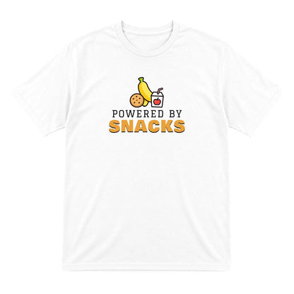 Kids Powered By Snacks Funny T-Shirt & Sweatshirt T-Shirt in White