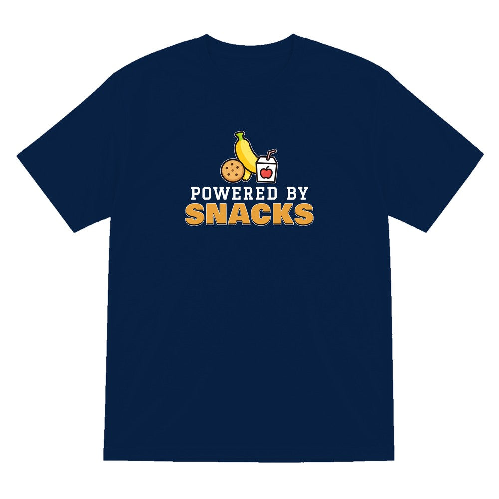 Kids Powered By Snacks Funny T-Shirt & Sweatshirt T-Shirt in Navy