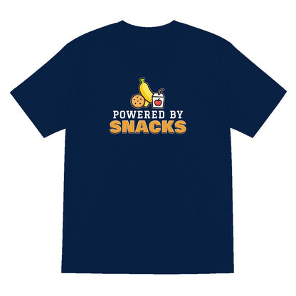 Kids Powered By Snacks Funny T-Shirt & Sweatshirt T-Shirt in Navy