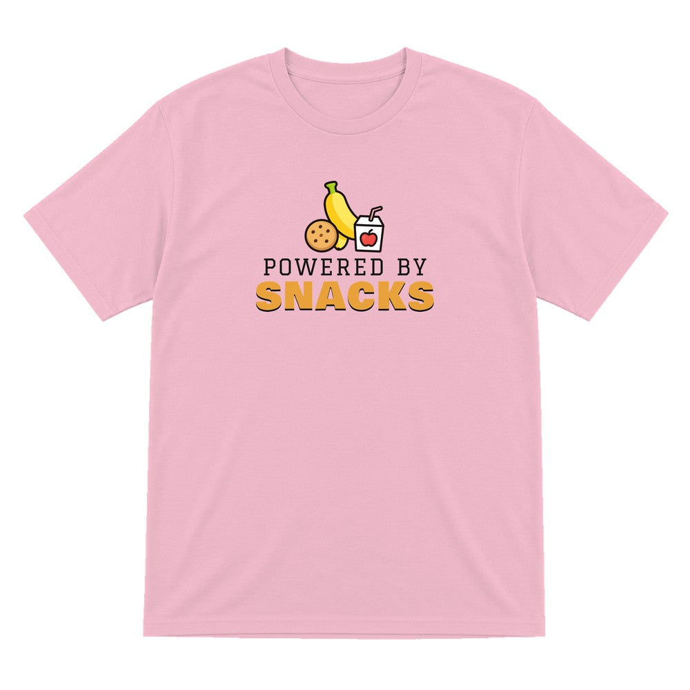 Kids Powered By Snacks Funny T-Shirt & Sweatshirt T-Shirt in Light Pink