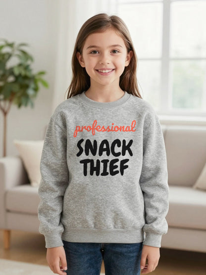 Kids Professional Snack Thief T-Shirt, Sweatshirt & Hoodie worn by a child