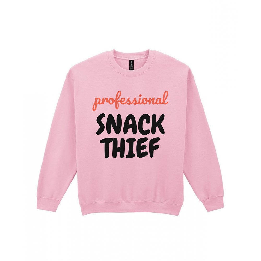 Kids Professional Snack Thief T-Shirt, Sweatshirt & Hoodie Sweatshirt in Light Pink