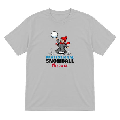 Kids Professional Snowball Thrower Christmas T-Shirt & Jumper T-Shirt in Sport Grey