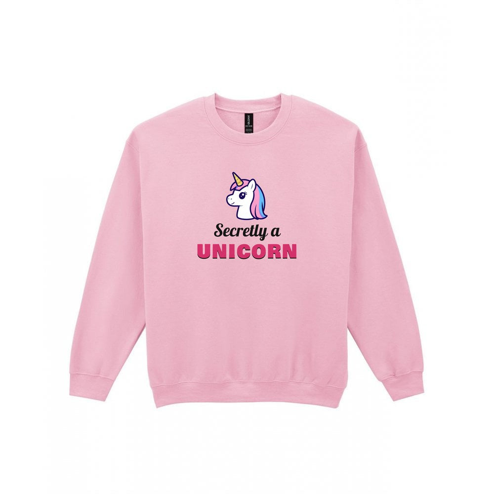Kids Secretly A Unicorn T-Shirt & Sweatshirt Sweatshirt in Light Pink